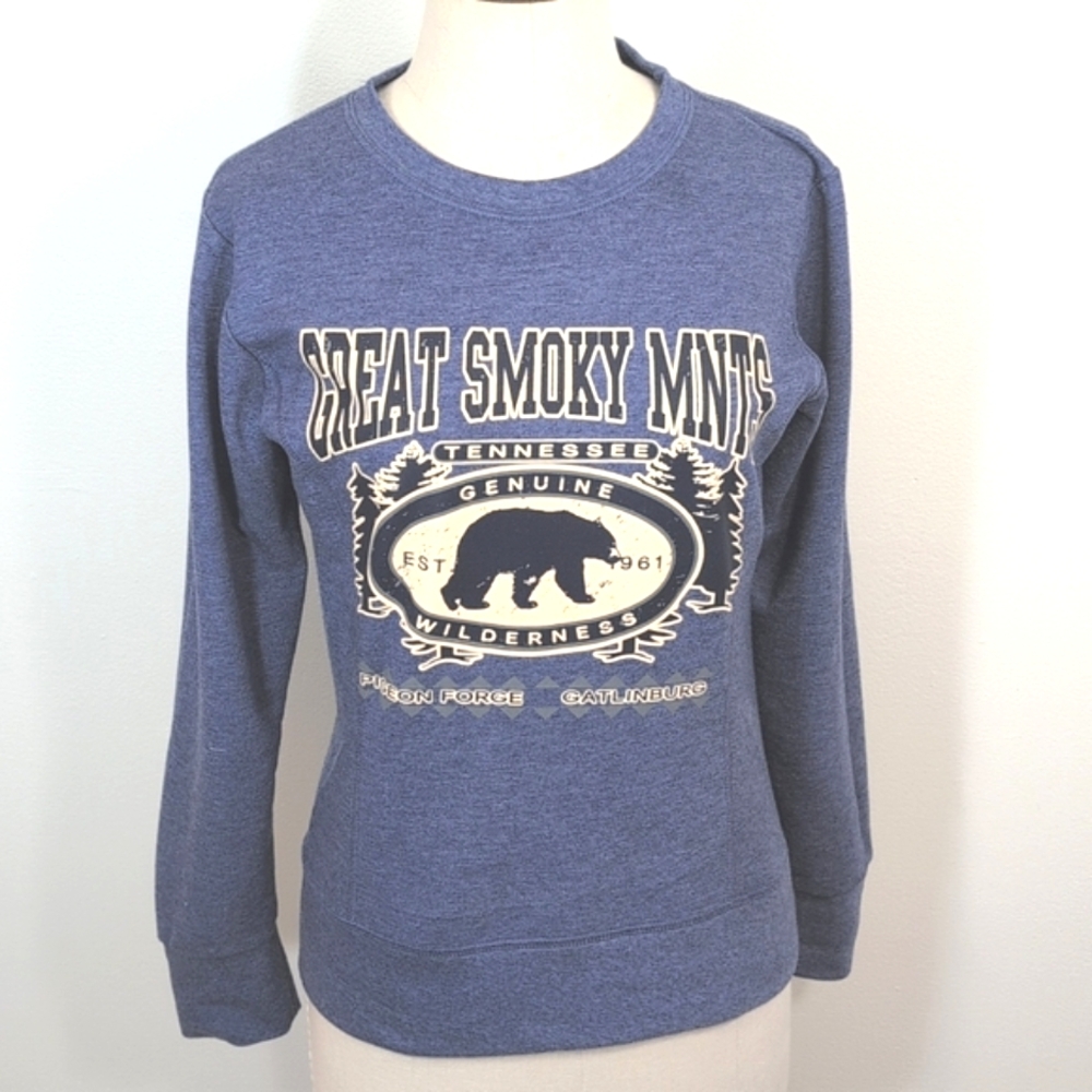 Great Smoky Mountains Pigeon Forge Gatlinburg Tennessee sweatshirt. Small. Anvil
